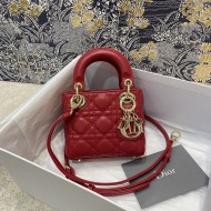 CHRISTIAN DIOR LAMBSKIN CANNAGE MINI LADY DIOR CHRISTIAN DIOR LAMBSKIN CANNAGE MINI LADY DIOR