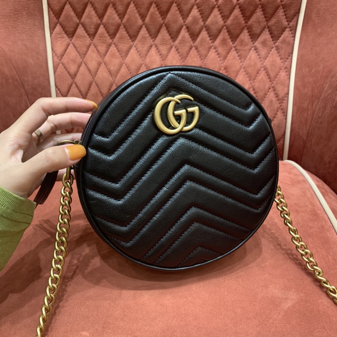 GG MARMONT SERIES ROUND MINI SHOULDER BAG GG MARMONT SERIES ROUND MINI SHOULDER BAG