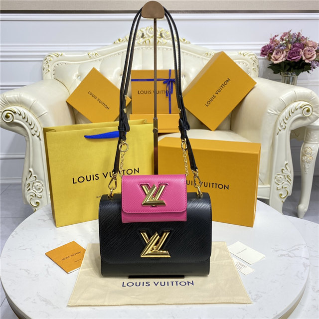 Louis Vuitton Twist MM Black / Fuchsia Louis Vuitton Twist MM Black / Fuchsia