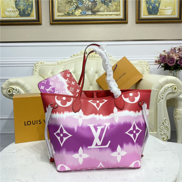 LV Escale Neverfull MM Red LV Escale Neverfull MM Red