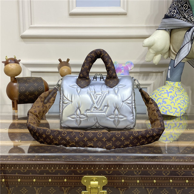 Louis Vuitton Pillow Monogram Speedy Bandouliere 25 Bag Silver Louis Vuitton Pillow Monogram Speedy Bandouliere 25 Bag Silver