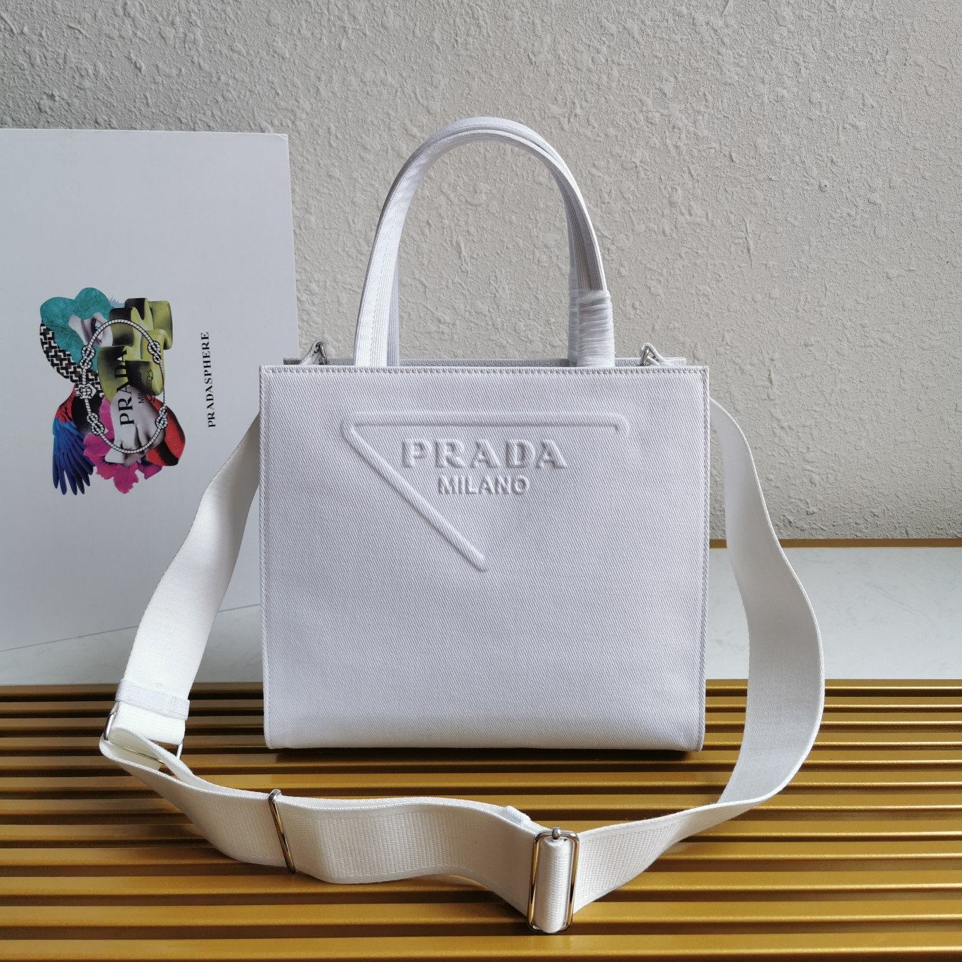 PRADA HANDBAG tote white PRADA HANDBAG tote white