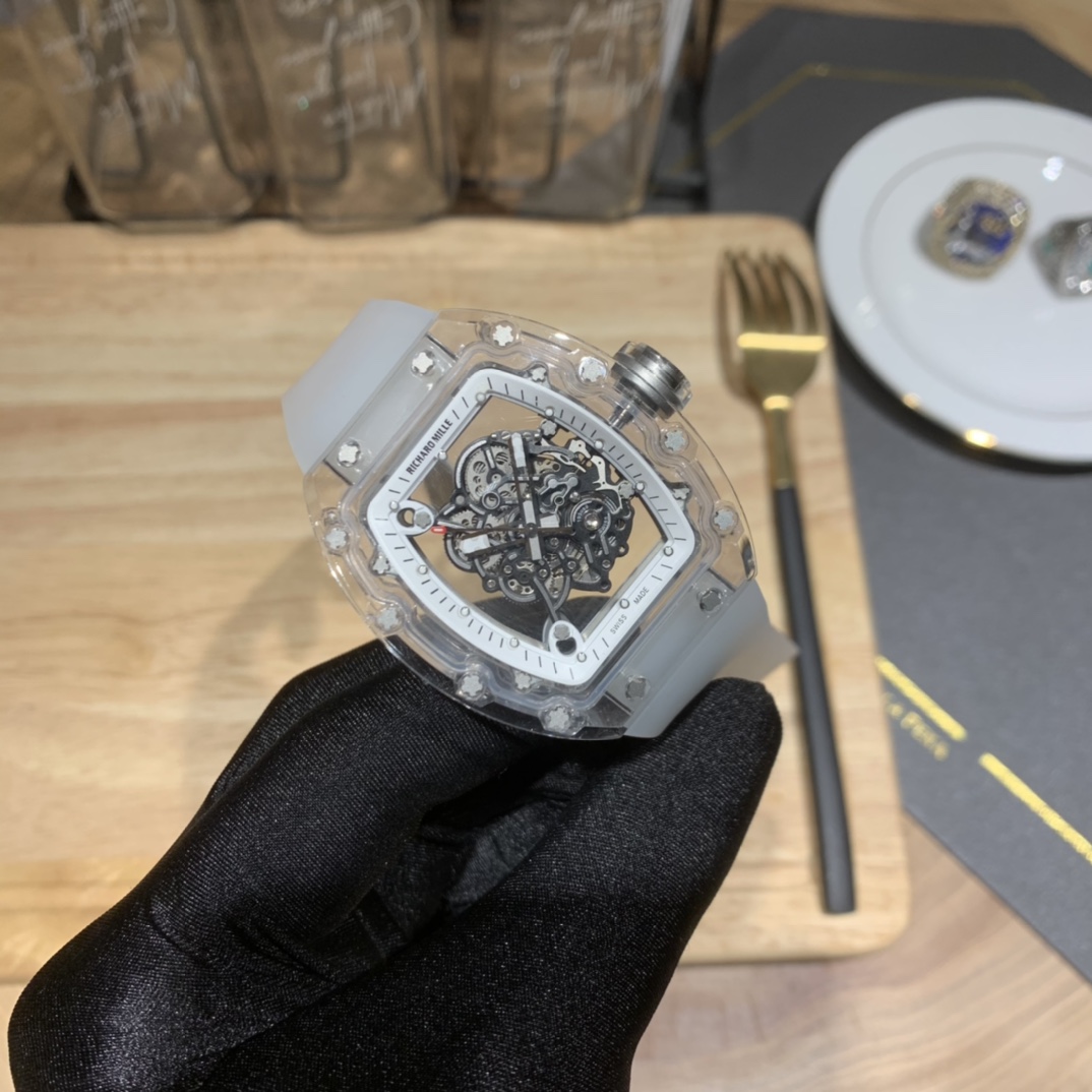 Richard Mille AET X RM055 Limited Edition Watch with Transparent Crystal Version Richard Mille AET X RM055 Limited Edition Watch with Transparent Crystal Version