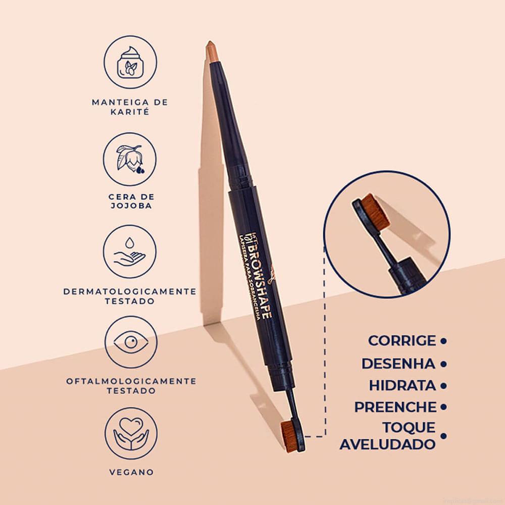 Lápis para Sobrancelha Matte Bruna Tavares BT Browshape Granite 0,25 g Lápis para Sobrancelha Matte Bruna Tavares BT Browshape Granite 0,25 g