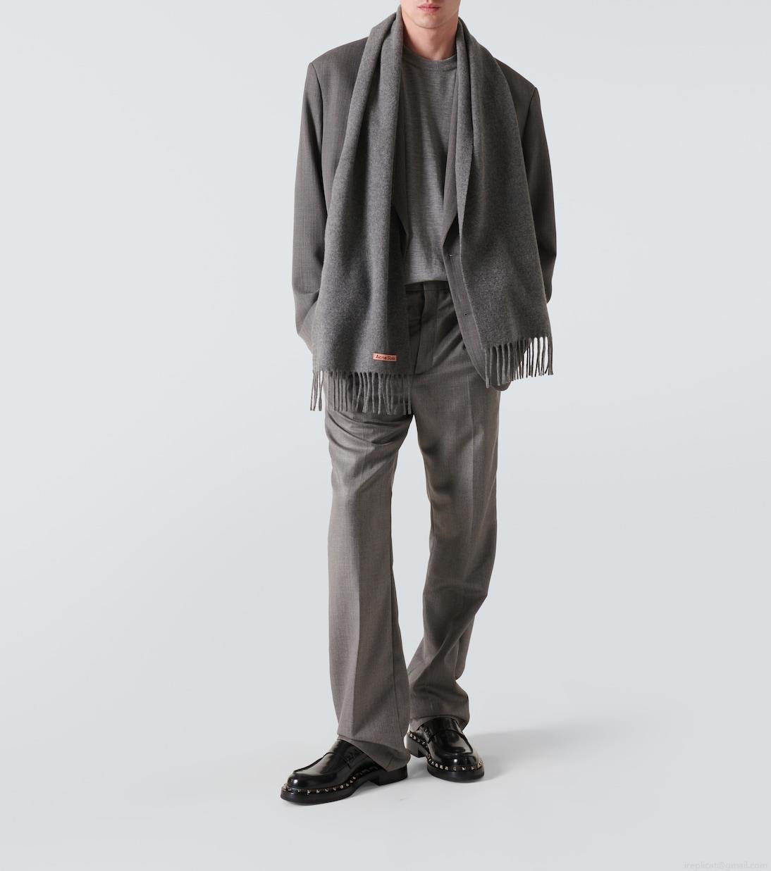 Acne StudiosFringed wool scarf Acne StudiosFringed wool scarf