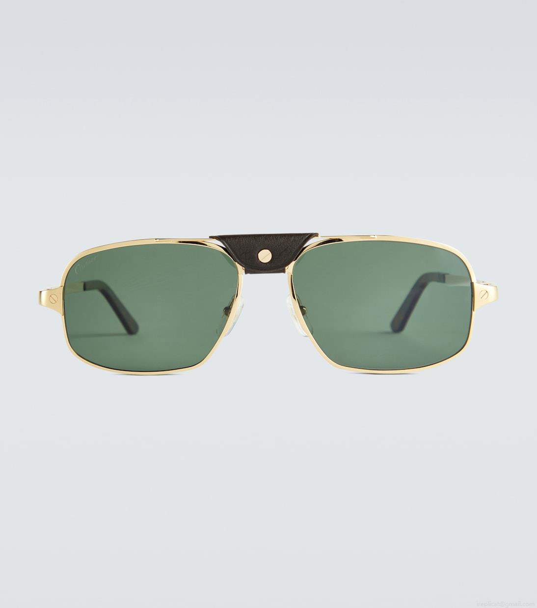 Cartier Eyewear CollectionRectangle-frame acetate sunglasses Cartier Eyewear CollectionRectangle-frame acetate sunglasses