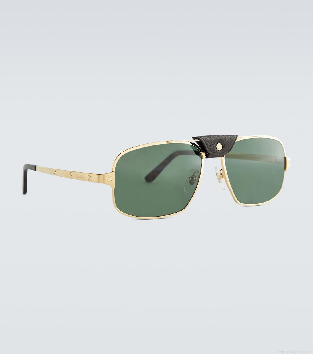 Cartier Eyewear CollectionRectangle-frame acetate sunglasses Cartier Eyewear CollectionRectangle-frame acetate sunglasses