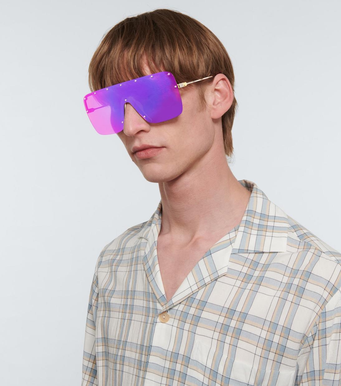 GucciMask-frame sunglasses GucciMask-frame sunglasses