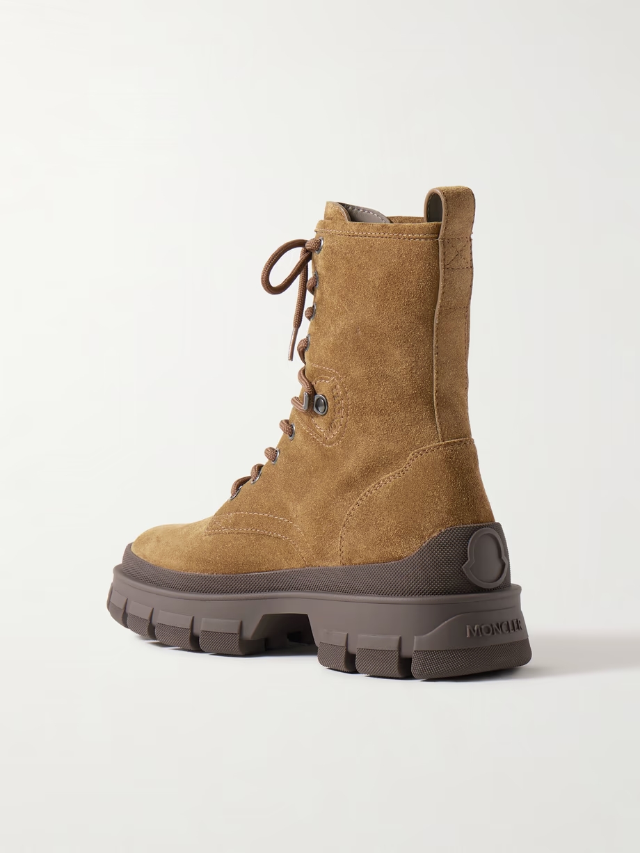 Hevea rubber-trimmed suede ankle boots Hevea rubber-trimmed suede ankle boots