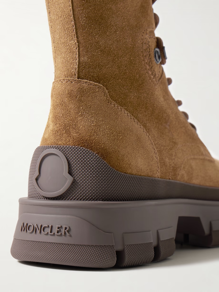 Hevea rubber-trimmed suede ankle boots Hevea rubber-trimmed suede ankle boots