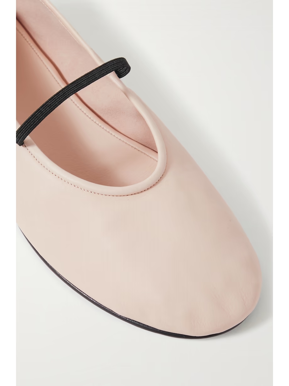 Elastic leather ballet flats Elastic leather ballet flats