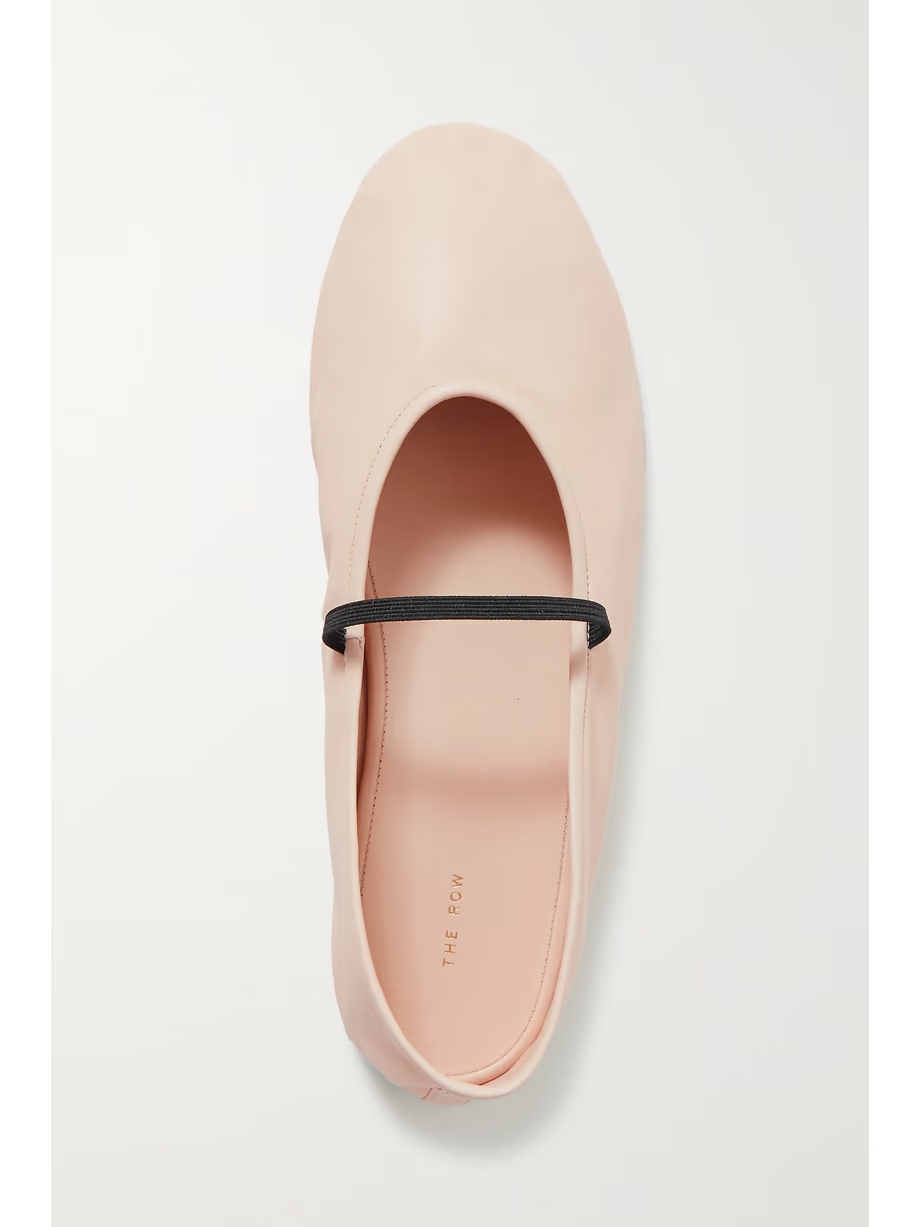 Elastic leather ballet flats Elastic leather ballet flats
