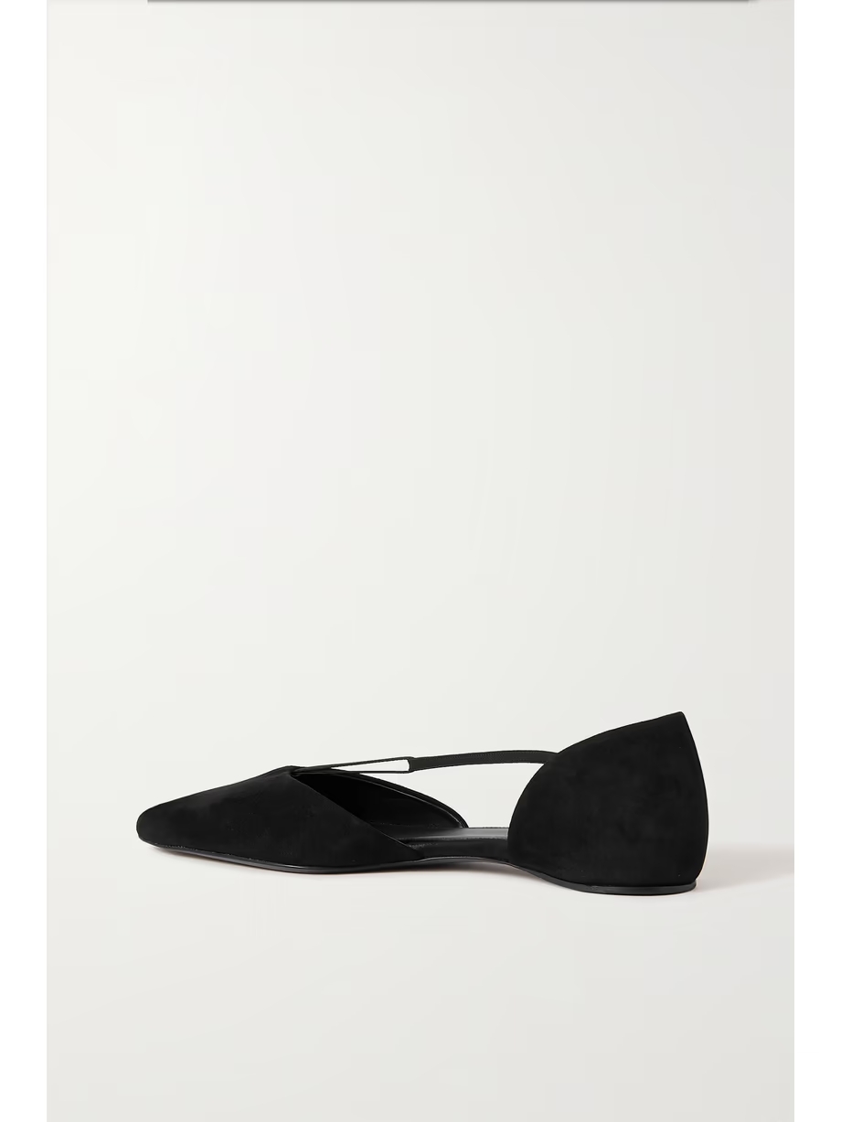 The T-strap faille point-toe flats The T-strap faille point-toe flats