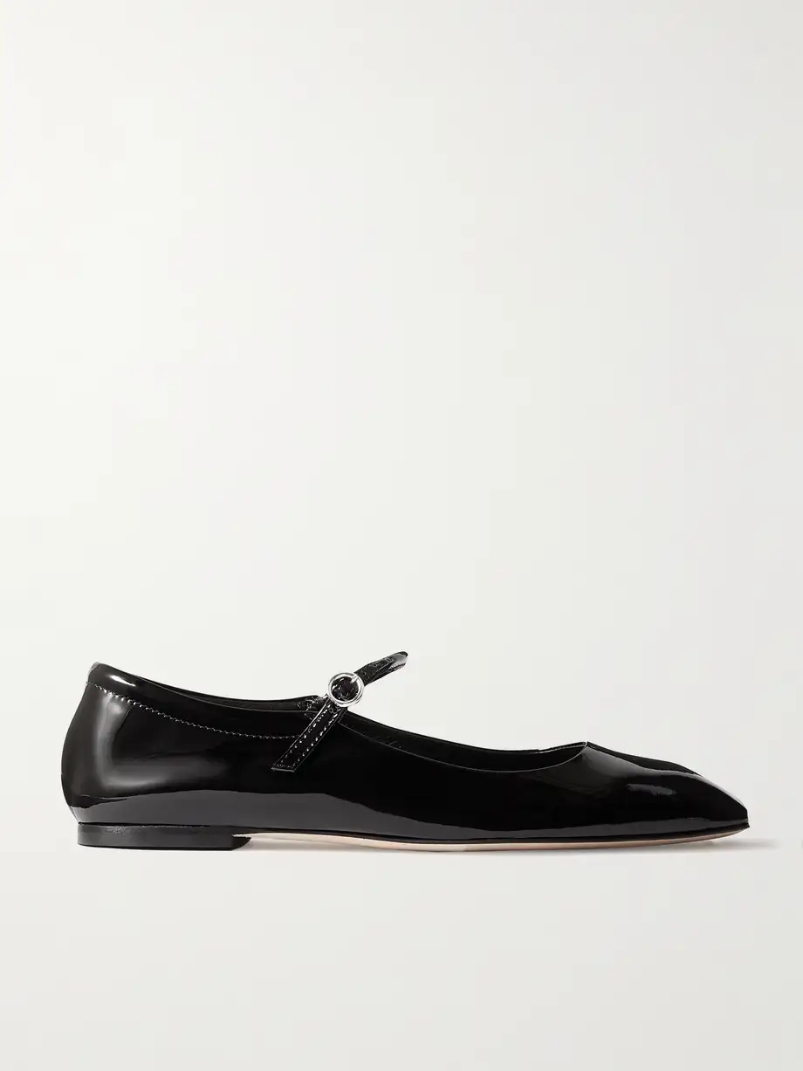 Uma patent-leather Mary Jane ballet flats Uma patent-leather Mary Jane ballet flats