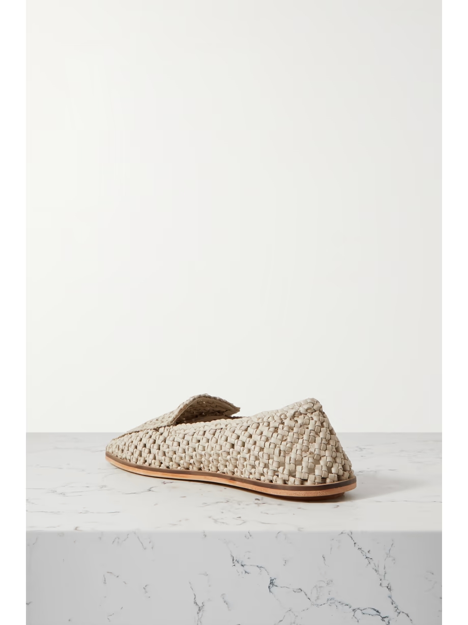 + NET SUSTAIN macramé leather loafers + NET SUSTAIN macramé leather loafers