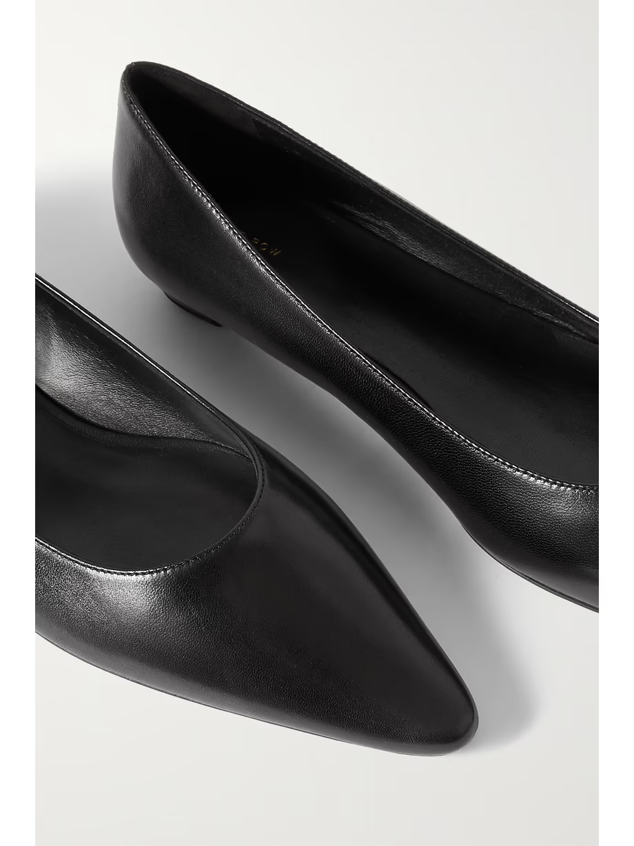 Claudette leather point-toe flats Claudette leather point-toe flats