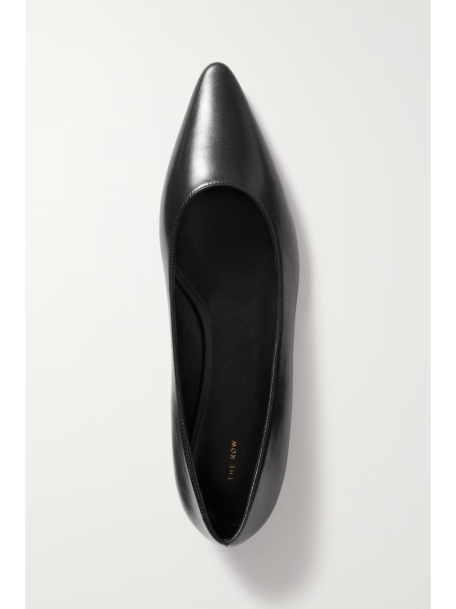 Claudette leather point-toe flats Claudette leather point-toe flats