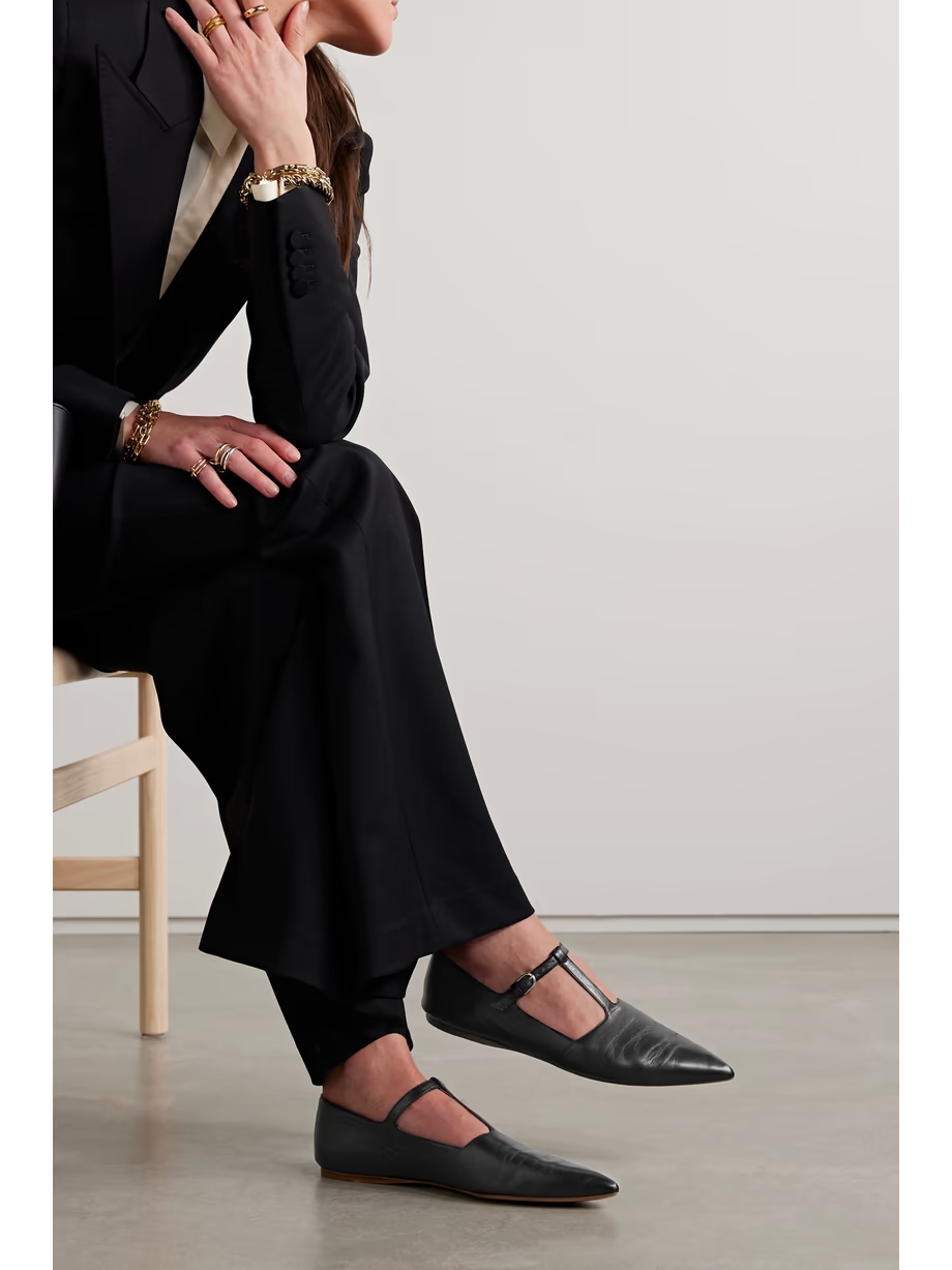 Lola Ballerina leather Mary Jane point-toe flats Lola Ballerina leather Mary Jane point-toe flats