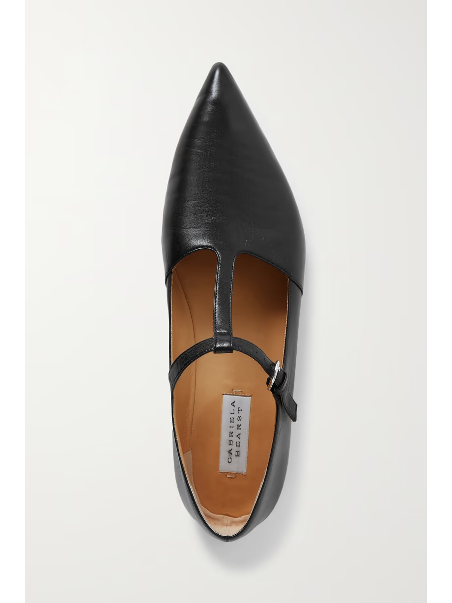 Lola Ballerina leather Mary Jane point-toe flats Lola Ballerina leather Mary Jane point-toe flats