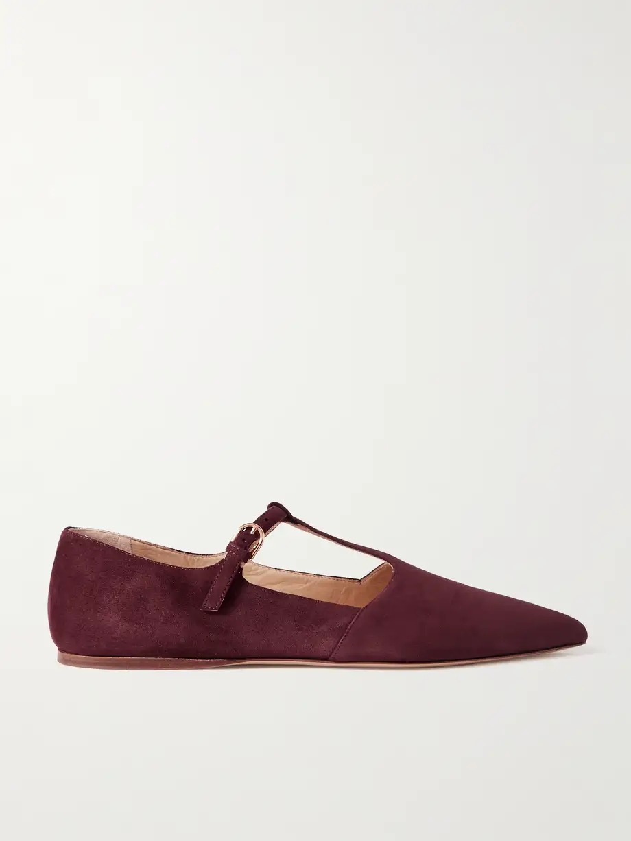 Lola suede point-toe flats Lola suede point-toe flats