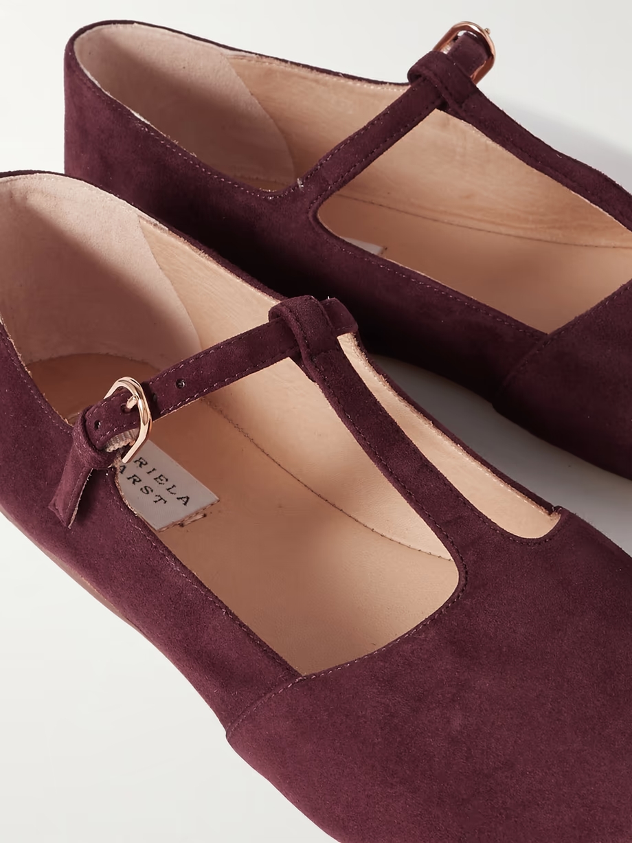Lola suede point-toe flats Lola suede point-toe flats