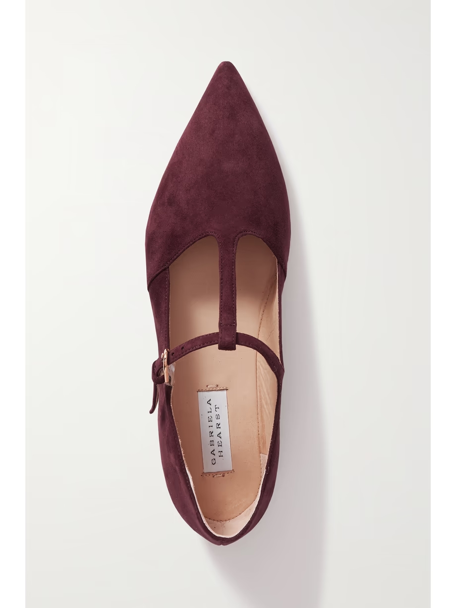 Lola suede point-toe flats Lola suede point-toe flats