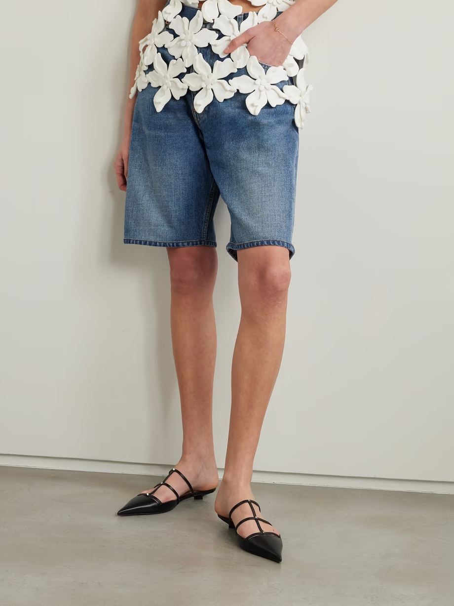 Rockstud 20 embellished leather mules Rockstud 20 embellished leather mules