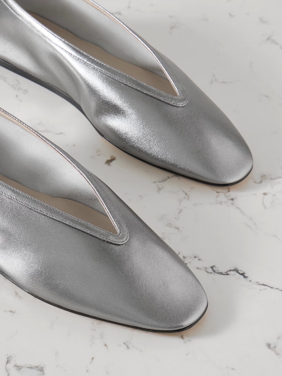 Luna metallic leather ballet flats Luna metallic leather ballet flats