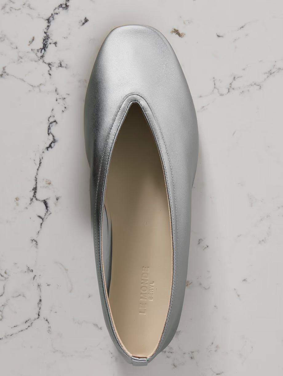 Luna metallic leather ballet flats Luna metallic leather ballet flats