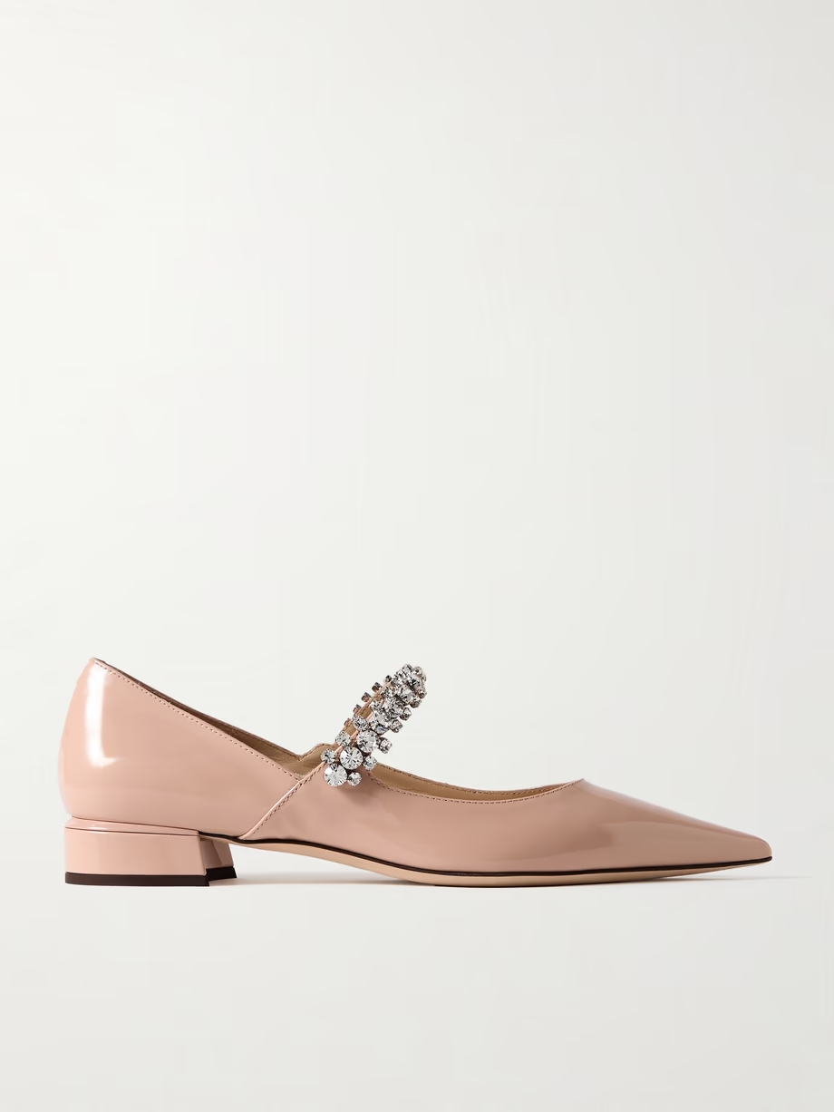 Bing 25 crystal-embellished patent-leather pumps Bing 25 crystal-embellished patent-leather pumps