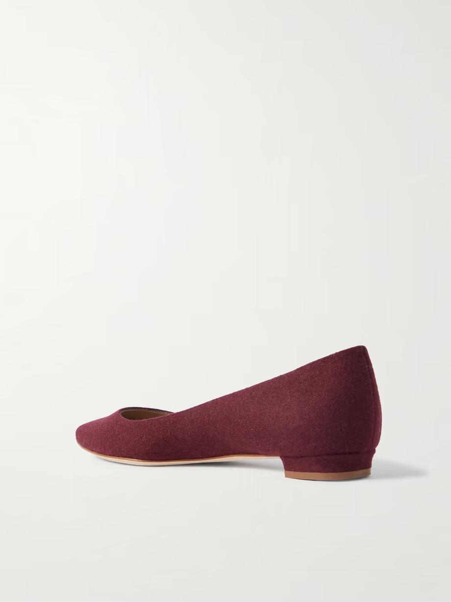 Lanza BB wool point-toe flats Lanza BB wool point-toe flats