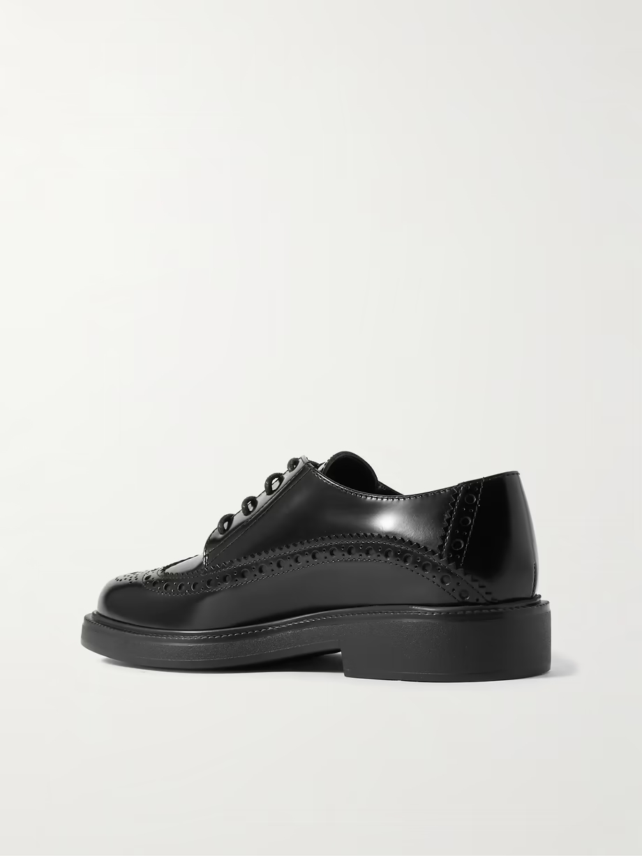 Embellished patent-leather brogues Embellished patent-leather brogues