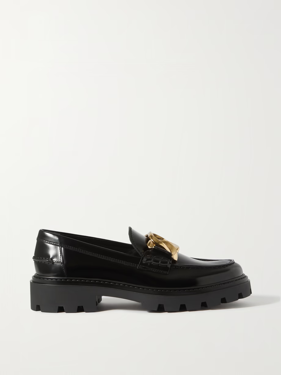 Gomma Pesante embellished glossed-leather loafers Gomma Pesante embellished glossed-leather loafers