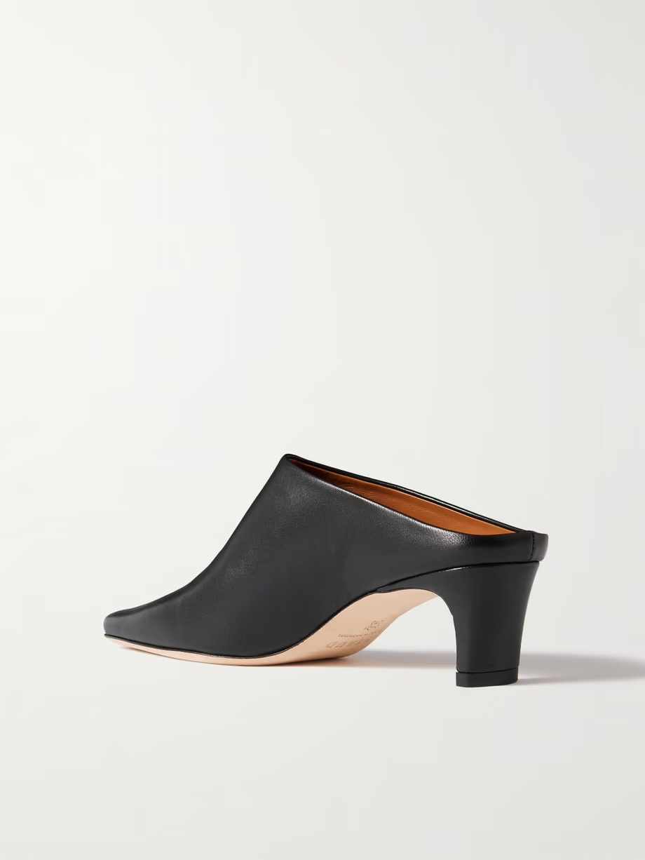Wally leather mules Wally leather mules