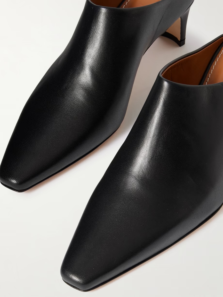 Wally leather mules Wally leather mules