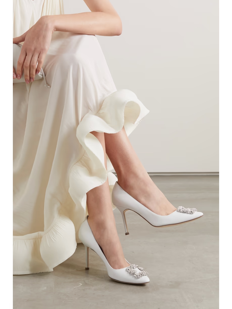 Hangisi 90 embellished leather pumps Hangisi 90 embellished leather pumps