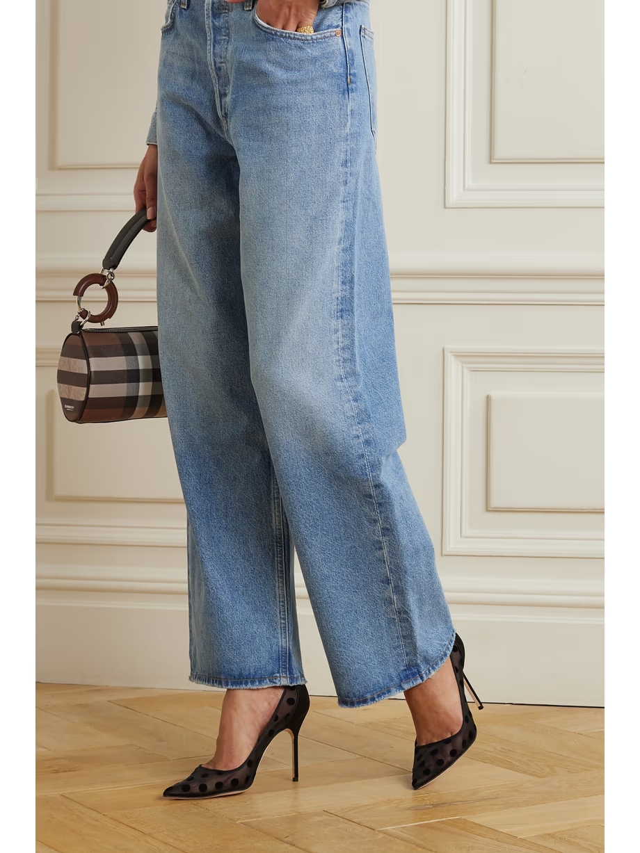 BBLA 105 satin-trimmed polka-dot flocked mesh pumps BBLA 105 satin-trimmed polka-dot flocked mesh pumps