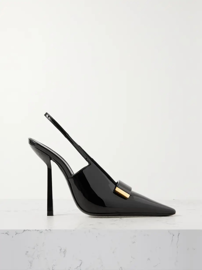 Madame patent-leather slingback pumps Madame patent-leather slingback pumps