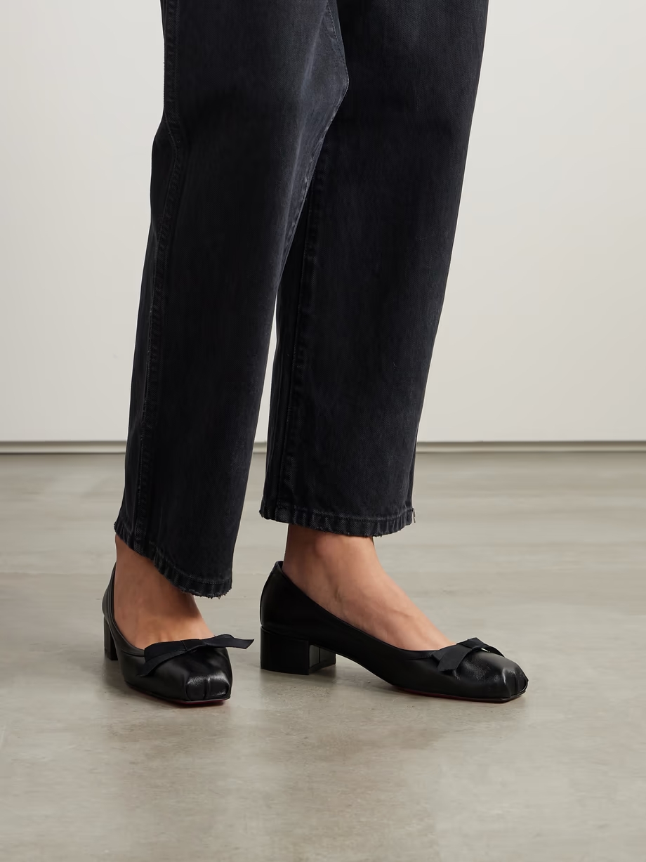 Mamaflirt 30 bow-embellished leather ballet pumps Mamaflirt 30 bow-embellished leather ballet pumps