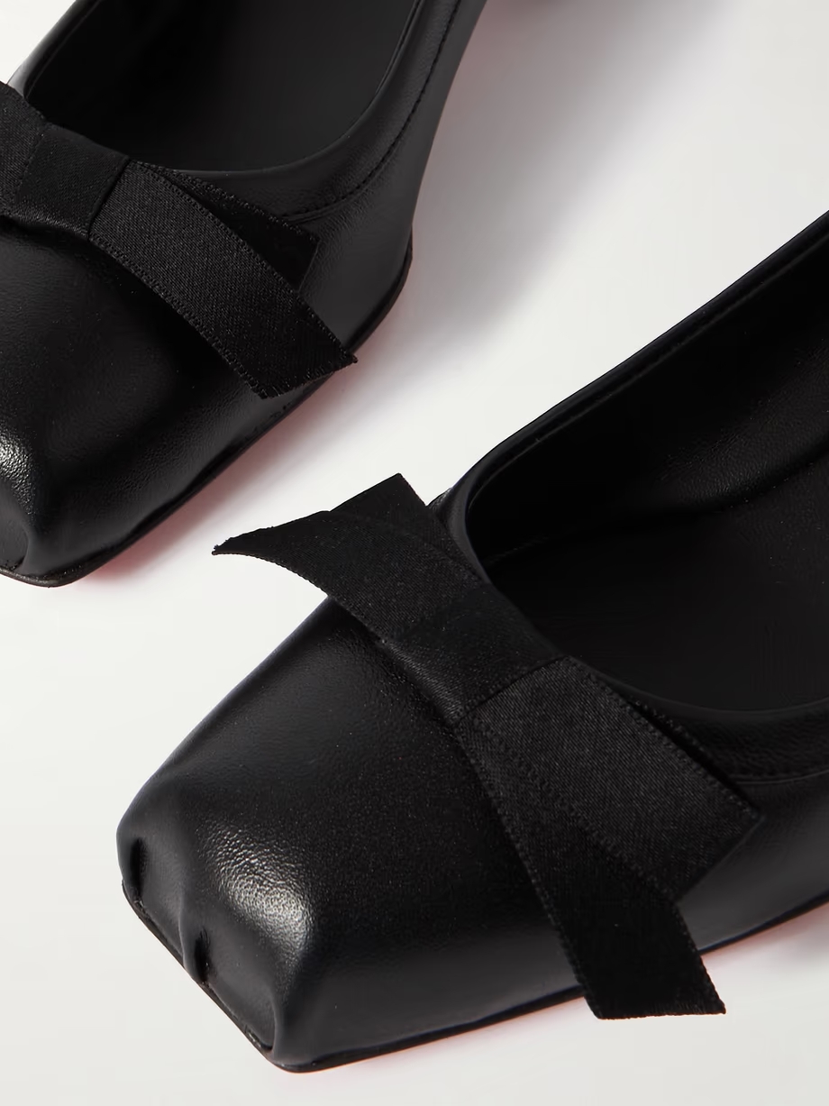 Mamaflirt 30 bow-embellished leather ballet pumps Mamaflirt 30 bow-embellished leather ballet pumps
