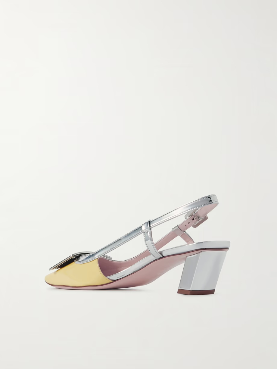 Belle Vivier patent-leather slingback pumps Belle Vivier patent-leather slingback pumps