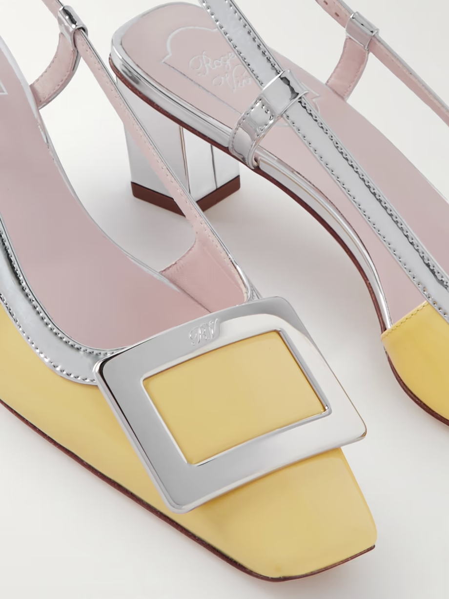 Belle Vivier patent-leather slingback pumps Belle Vivier patent-leather slingback pumps