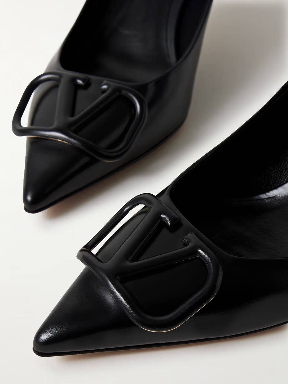 VLOGO 60 embellished leather pumps VLOGO 60 embellished leather pumps