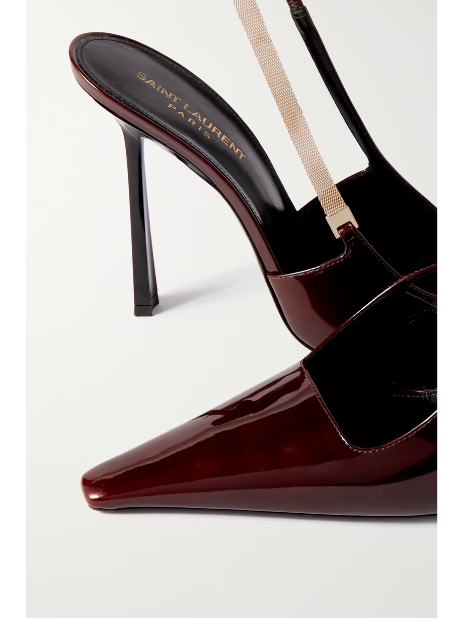 Blake chain-embellished patent-leather pumps Blake chain-embellished patent-leather pumps