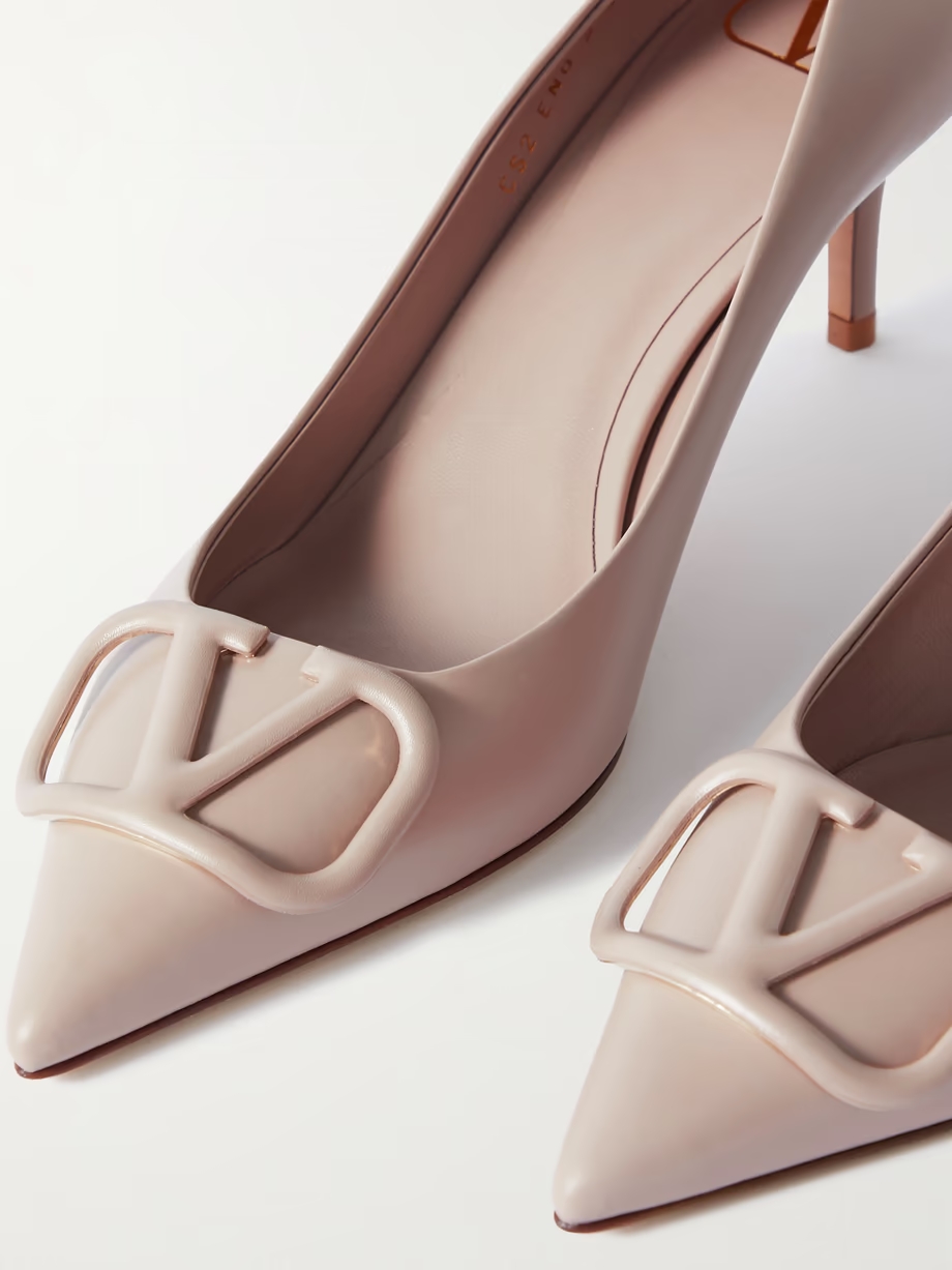 VLOGO 60 embellished leather pumps VLOGO 60 embellished leather pumps