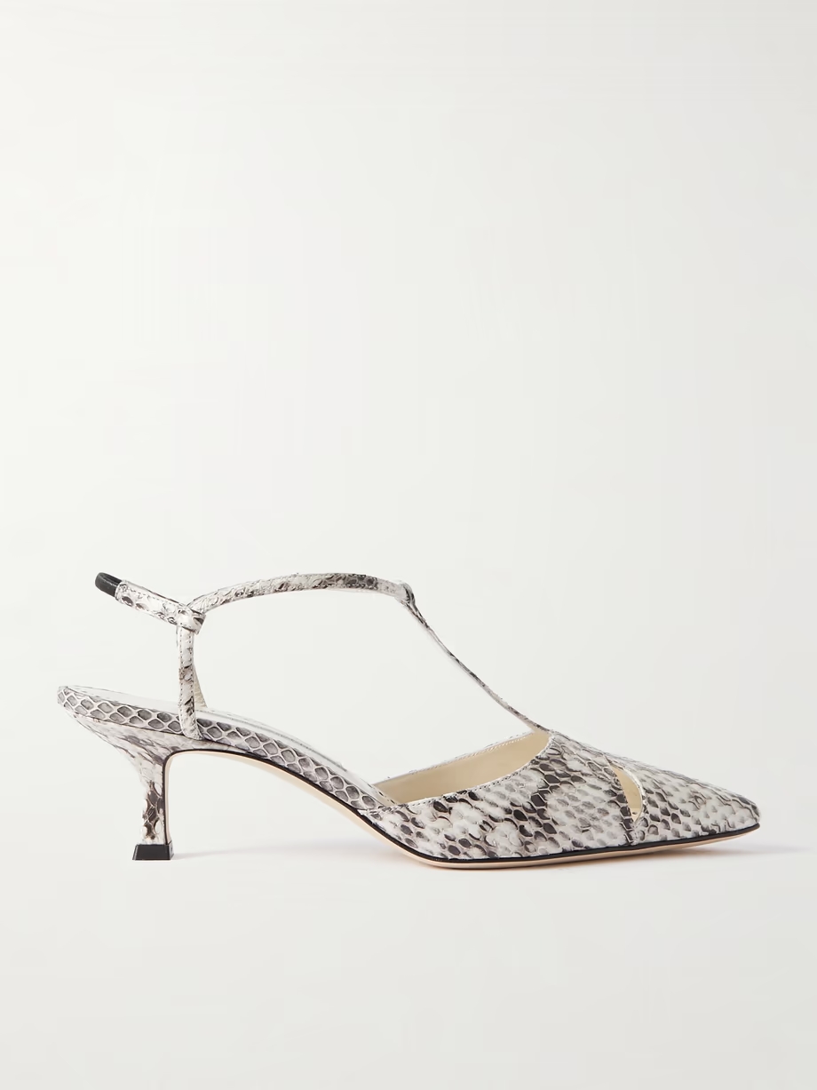 Turgimod 50 cutout elaphe slingback pumps Turgimod 50 cutout elaphe slingback pumps