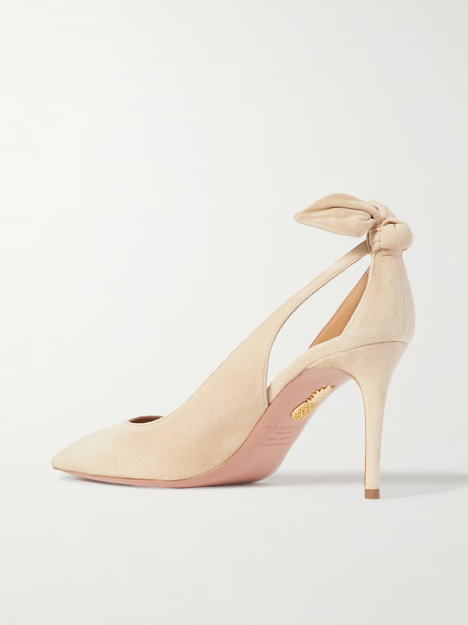 Bow Tie 85 suede pumps Bow Tie 85 suede pumps