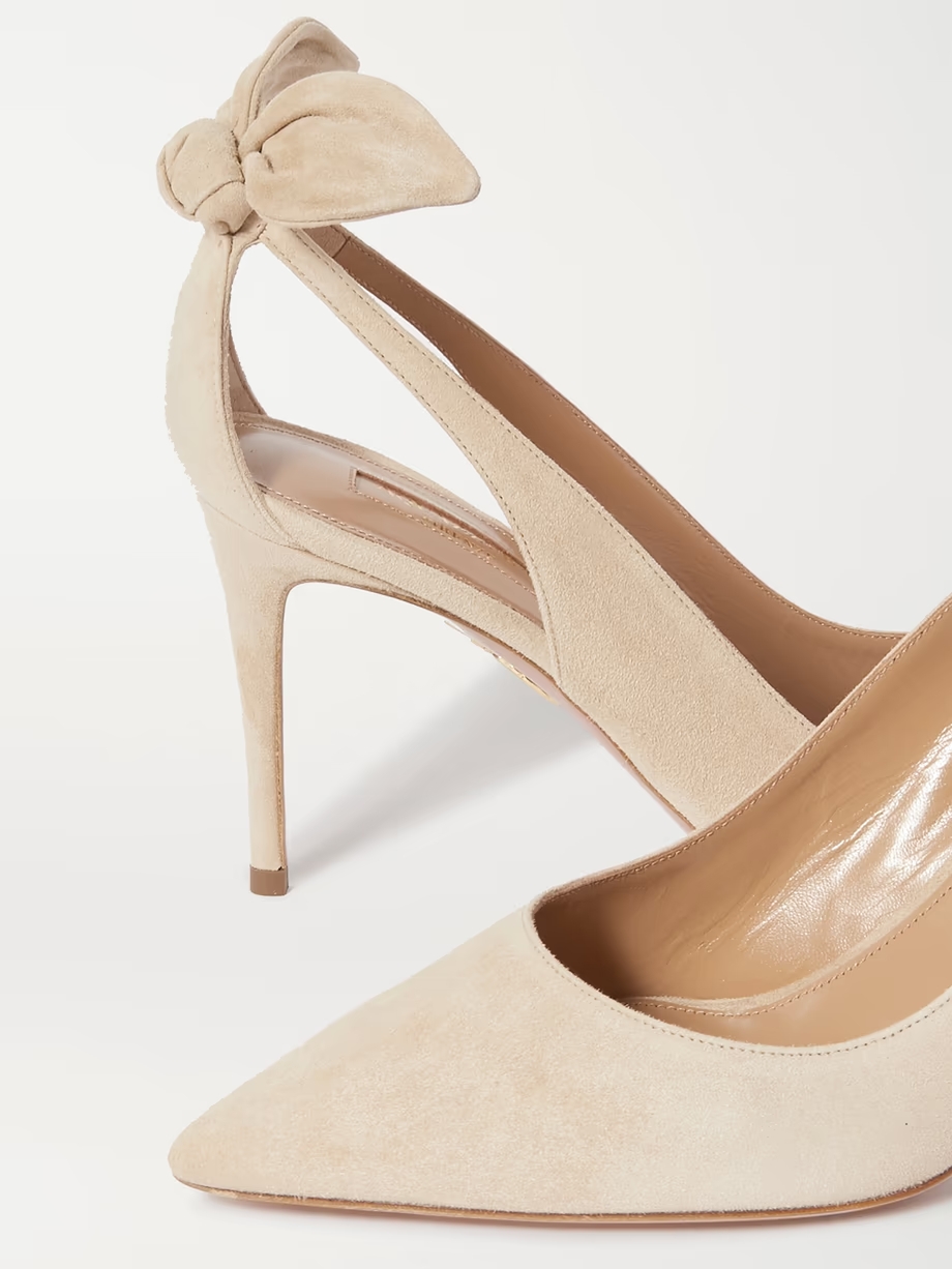 Bow Tie 85 suede pumps Bow Tie 85 suede pumps