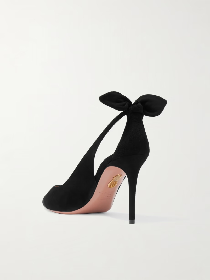 Bow Tie 85 suede pumps Bow Tie 85 suede pumps
