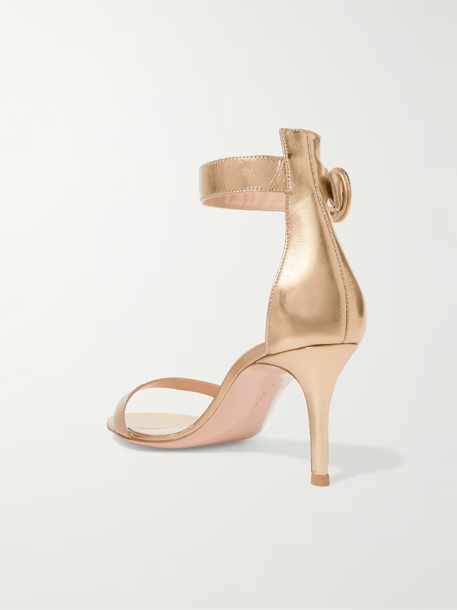 Portofino 70 metallic leather sandals Portofino 70 metallic leather sandals